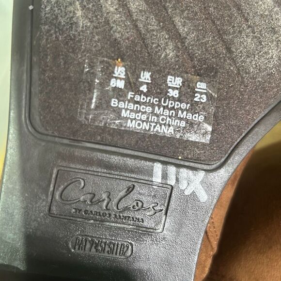 Carlos by Carlos Santana Montana brown Western Boots cowgirl riding booties - Picture 6 of 8